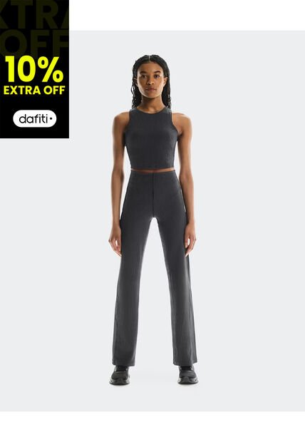 Pantalon On De Mujer All Day Ribbed 1WF30470080-S Negro