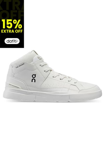 Zapatillas THE ROGER Clubhouse Mid On Running Mujer All White