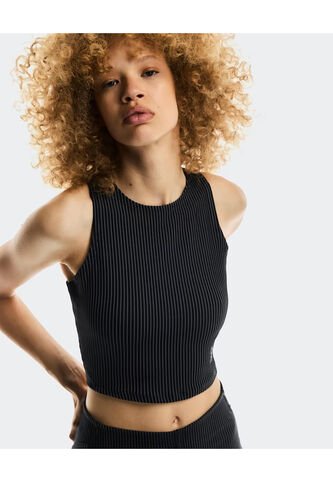 Crop Top All Day Ribbed Club-t 1WF30420080-L Negro ON RUNNING