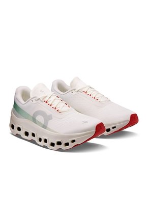 Tenis On Cloudmonster 1 Mujer-Beige/Verde