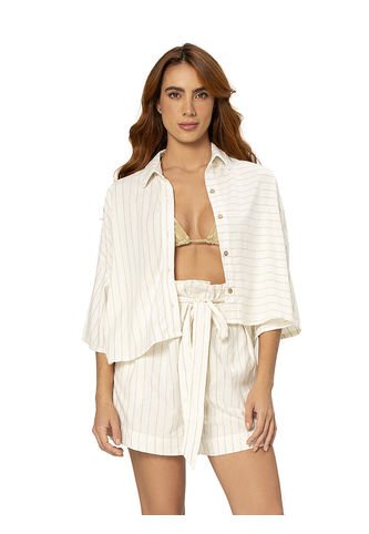 Short  Mujer Gold Sun Sh358gold Multicolor Onda de Mar