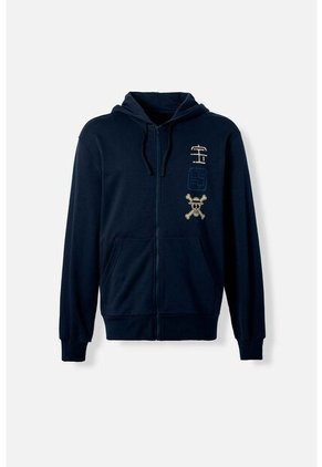 Buzo De One Piece Con Cierre Azul Para Hombre M