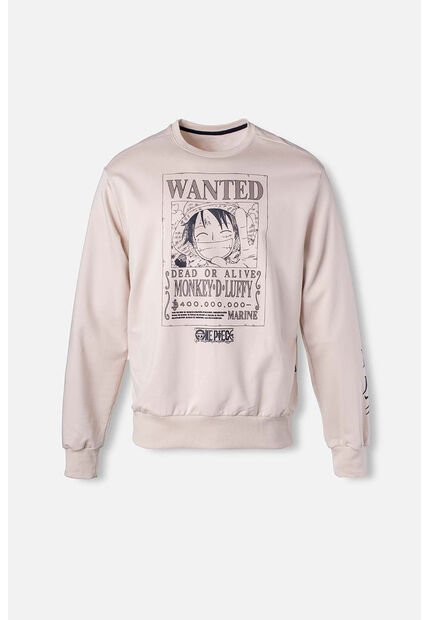 Buzo De One Piece Caqui Estampado Género Neutro S