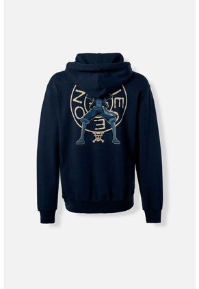 Buzo De One Piece Con Cierre Azul Para Hombre