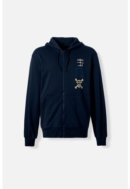 Buzo De One Piece Con Cierre Azul Para Hombre XL