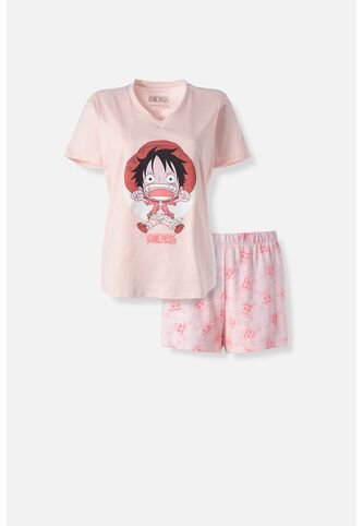 Pijama De One Piece De Pantalón Corto Para Mujer S ONE PIECE