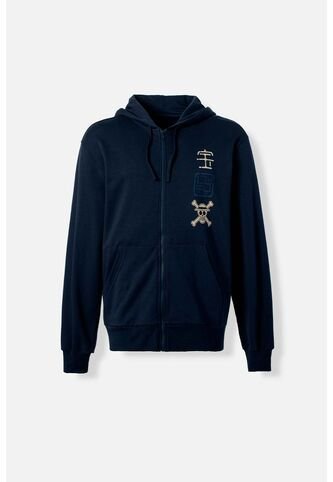 Buzo De One Piece Con Cierre Azul Para Hombre XS ONE PIECE