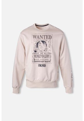 Buzo De One Piece Caqui Estampado Género Neutro M