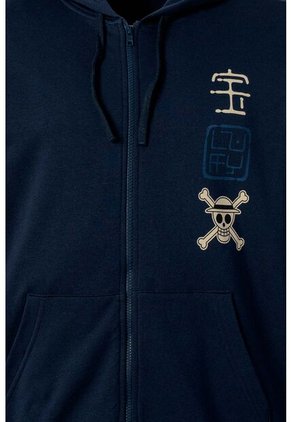 Buzo De One Piece Con Cierre Azul Para Hombre S
