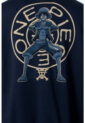 Buzo De One Piece Con Cierre Azul Para Hombre S
