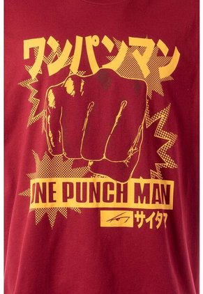 Camiseta De One Punch Man Relax Fit Para Hombre M