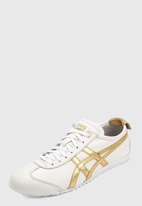 Tenis Lifestyle Blanco-Dorado Onitsuka Tiger Mexico 66