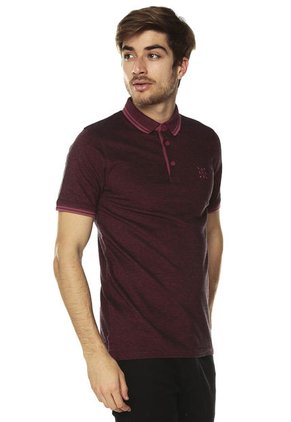 Camiseta Polo Vinotinto-Rosa Only & Sons