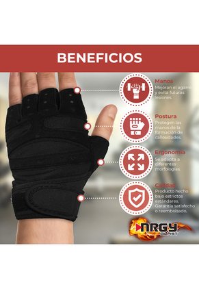 Guantes Gym Negro NRGY Blast
