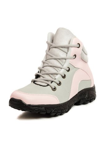 Botas Outdoor Mujer Rosa Por Gris Origen Alpes ORIGEN