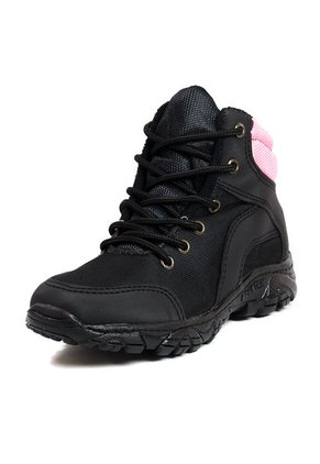 Botas Outdoor Mujer Negro Por Fucsia Origen Alpes