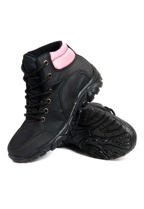 Botas Outdoor Mujer Negro Por Fucsia Origen Alpes