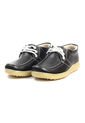 Zapato Colegial Niño Cuero Brillante Negro Origen J003 de ORIGEN
