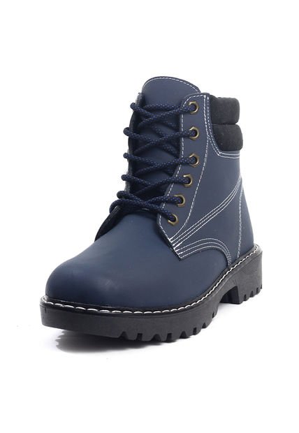 Bota Hombre Cuero Azul Origen Stivel