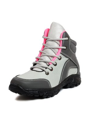 Botas Outdoor Mujer Gris Por Fucsia Origen Alpes
