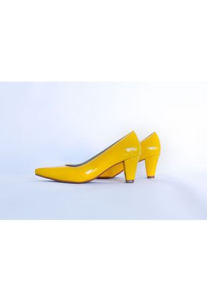Tacón Mujer Amarillo Origen T026