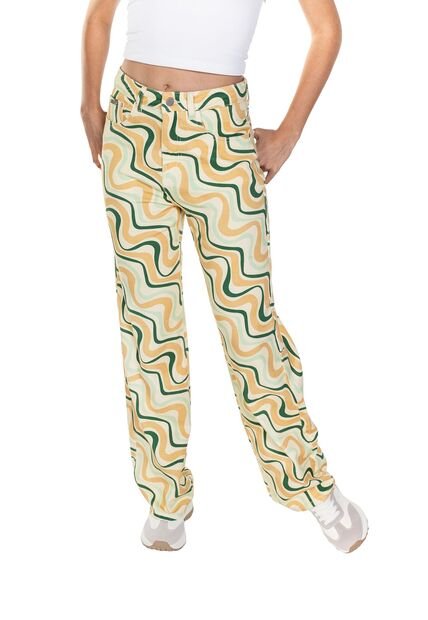 Jean Mujer Dreamer 5232 Amarillo Verde Origen