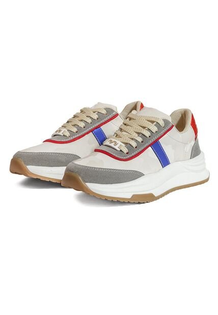 Tenis Mujer Beige Azul Mymy Lucca Origen