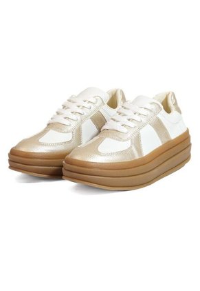 Tenis Mujer Blanco Dorado Mymy Roma Origen