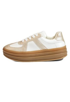 Tenis Mujer Blanco Dorado Mymy Roma Origen