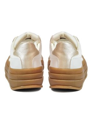 Tenis Mujer Blanco Dorado Mymy Roma Origen