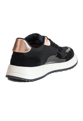 Tenis Mujer Negro Rosado Mymy Monza Origen