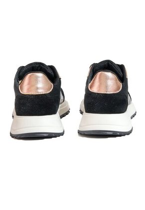 Tenis Mujer Negro Rosado Mymy Monza Origen