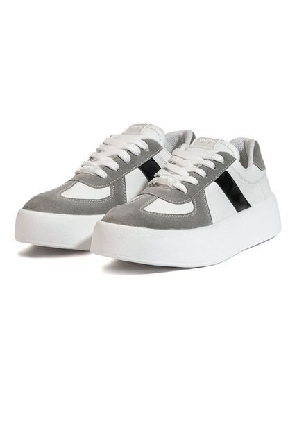 Tenis Mujer Blanco Gris Mymy Roma Origen