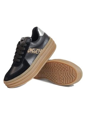 Tenis Mujer Negro Print Mymy Roma Origen