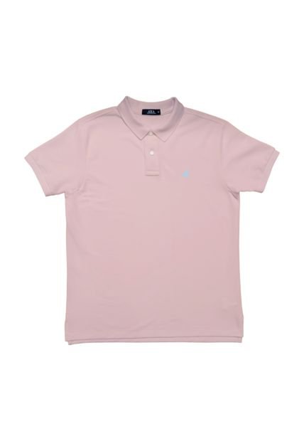 Camiseta Polo  AX Rosado Algodón