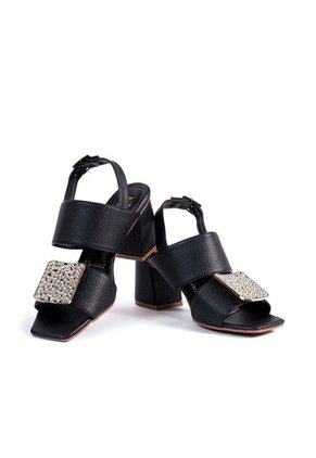 Sandalias Mujer Negro Origen Camelia
