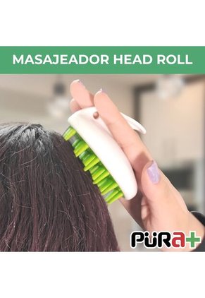 Masajeador Head Roll Verde Pura+ Inco X 2 Und