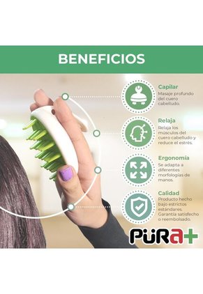 Masajeador Head Roll Verde Pura+ Inco X 2 Und