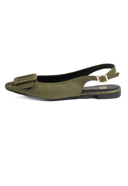 Baleta Casual Para Mujer Verde Oliva Origen Breana
