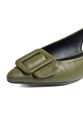 Baleta Casual Para Mujer Verde Oliva Origen Breana