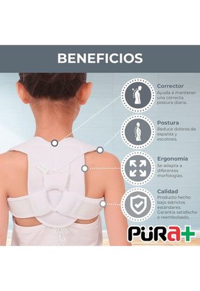 Corrector Postura Infantil Blanco Pura+ Inco
