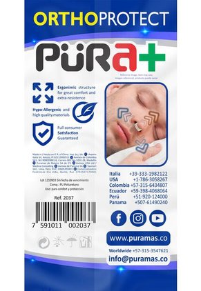 Corrector Nasal Transparente Pura+ Inco X 2 Und