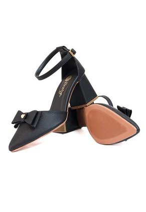 Tacón Casual Para Mujer Negro Origen Salmma