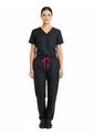 Uniforme Antifluido LS Negro Fucsia Mujer Origen de ORIGEN