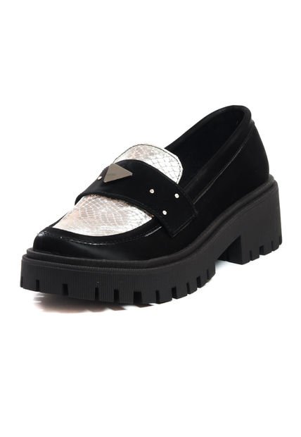 Mocasines Mujer Negro Origen Chiara