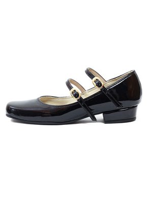 Tacón Bajo Charol Negro Origen Nova