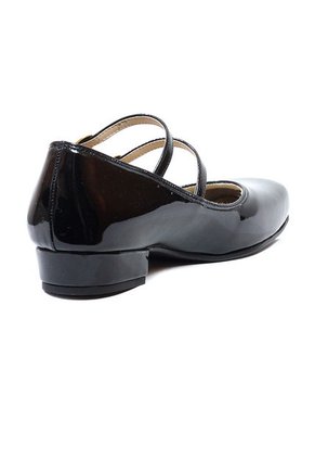 Tacón Bajo Charol Negro Origen Nova