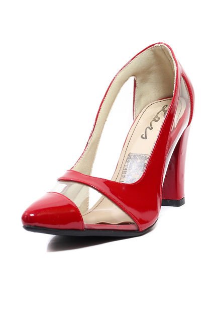 Tacón Mujer Rojo Origen Zara
