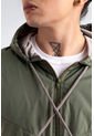 Chaqueta Rompevientos Forrada Hombre Verde JH02 de ORIGEN