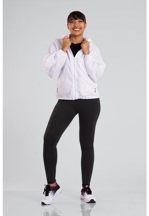 Chaqueta Rompevientos Forrada Mujer Blanco JM03